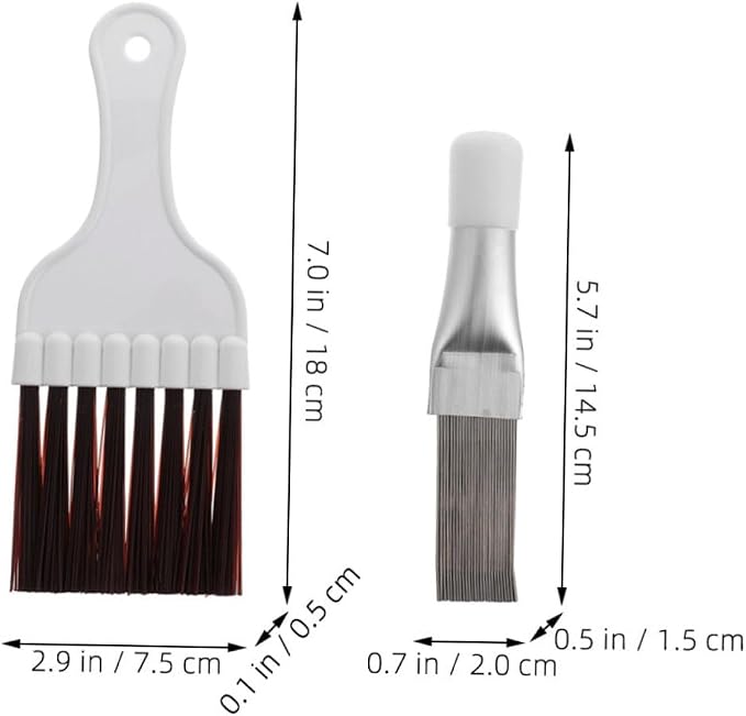 Cabilock Air Conditioner Fin Cleaner Set 6pc Condenser Tools Coil Brush - Image 2