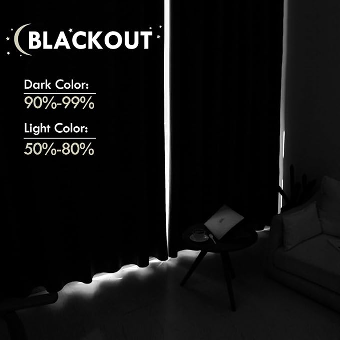 DWCN Christmas Blackout Curtains Room Darkening Thermal Insulated Bedroom - Image 3
