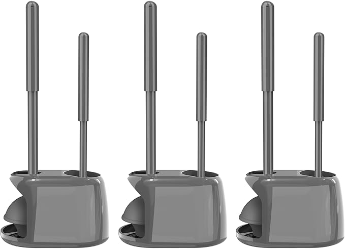 SetSail Toilet Brush and Plunger Set, 3 Pack Toilet Plungers by SetSail