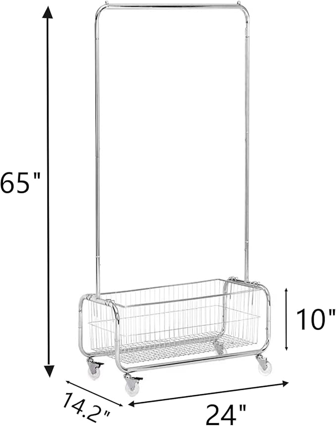 Garment Rack With Storage Baskets, Clothing Rack - Image 3