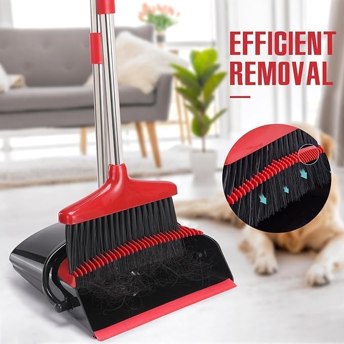 Broom and Dustpan Set – Upright Standing Broom - Image 6