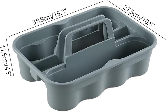 Drephia 6 Pack Cleaning Caddy, Plastic Carry Caddy - Image 2