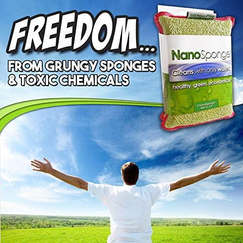 Nano Sponge Cleaning Sponges. Supersized Everyday Heavy Duty Household Kitchen - Image 6