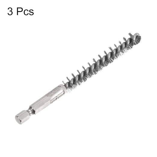 HARFINGTON 3pcs Stainless Steel Bore Brush 10mm Dia Cleaning Wire Brush - Image 3