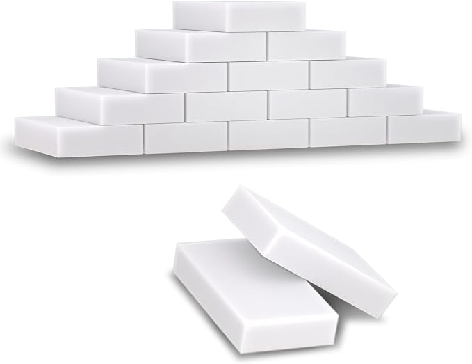 50 Pack Extra Thick Multi-Purpose Melamine Sponge, Magic Sponge Eraser by PowoBest