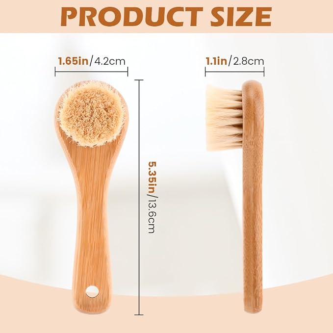 Natural Boar Bristle Laundry Stain Brush, Dorm Room Essential - Image 3