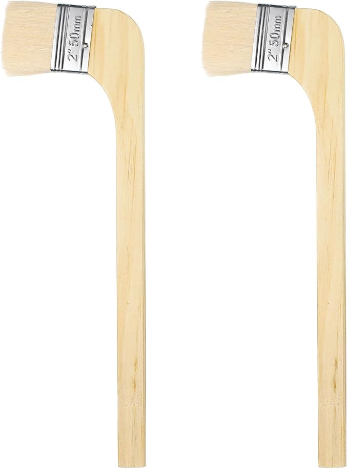 HARFINGTON Paint Brush 2Pcs 2" Brush Width Soft Wool Variety Angled Bend by HARFINGTON