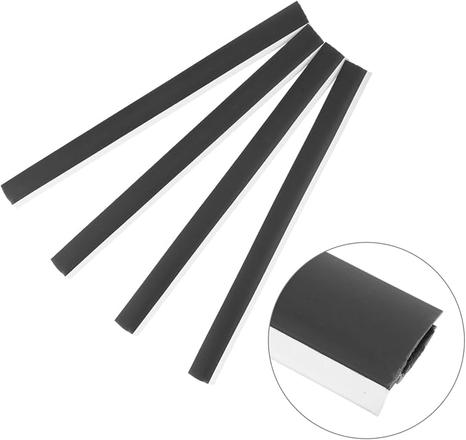 VICASKY 4pcs Rubber Dustpan Edge Strip Refills Soft Lip Replacement - Image 8