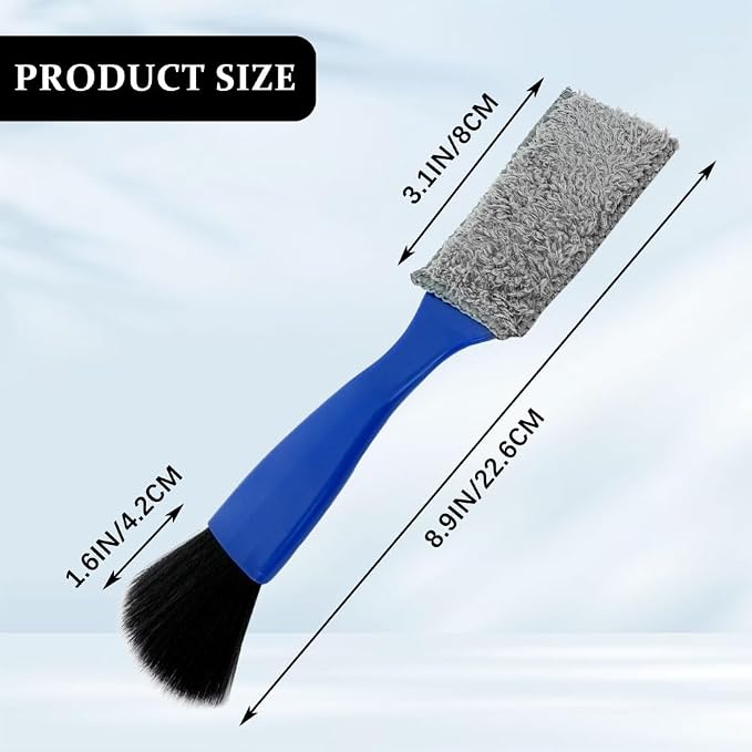 Universal 2 in 1 Duster for Car Clean, Car Vent Cleaner, Double Head Brush - Image 2