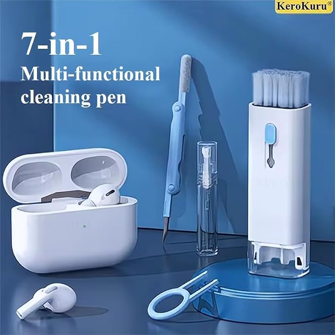 7-in-1 Keyboard Cleaner Earphones Cleaning Pen Keycap Puller Set - Image 9
