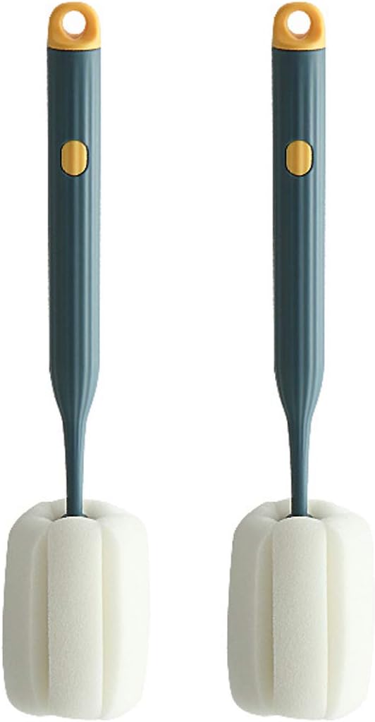 Bottle Soft Brush -2Pcs Sponge Bottle Brush Soft and Easy to Clean, Baby Bottle by DIQIUREN