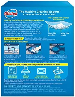 Glisten GC0608T Cooktop & Kitchen Cleaning, 8 Large/16 Small Pads - Image 2