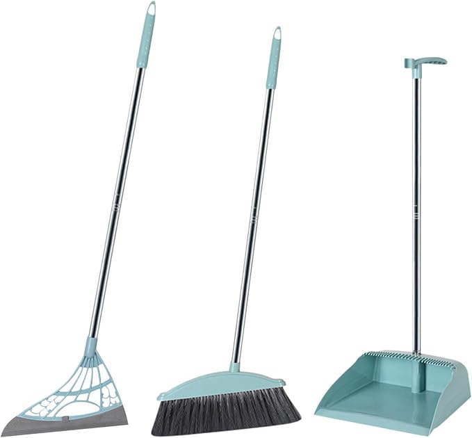 Long Handle Broom and Dustpan Set by CENGNIAN