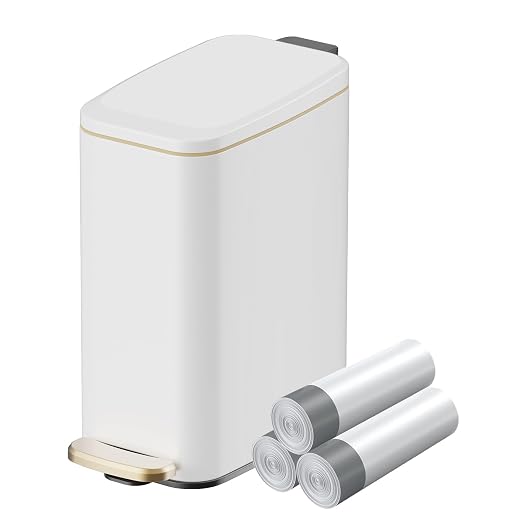 KUK Slim Bathroom Trash Can by KUK
