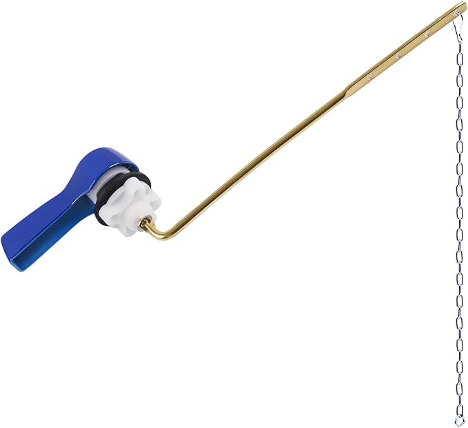 Hibbent Universal Metal Front Mount Toilet Handle Replacement Kit, Brass Toilet by Hibbent