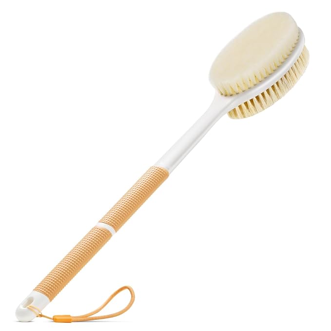 Body Scrubber Anti Slip for Shower, Shower Brush Long Handle by Backski