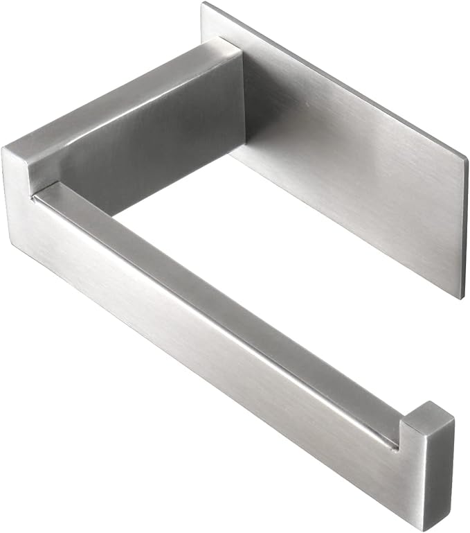 Toilet Paper Holder, Self Adhesive Tissue Holder Stainless Steel Rustproof by Vanloory