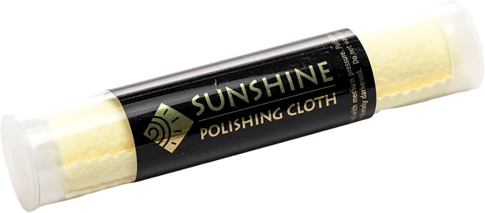 Sunshine Polishing Cloth for Sterling Silver, Brass and Copper Metal; Packaged by Sunshine