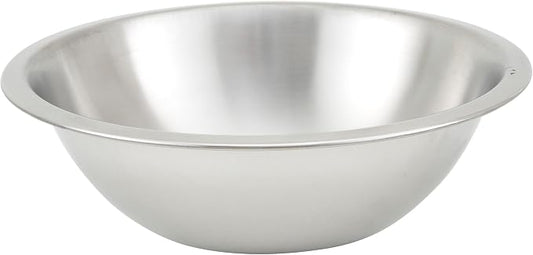 Winco Heavy-Duty Mixing Bowl, Dishwasher Safe, Stainless Steel by Fonteme