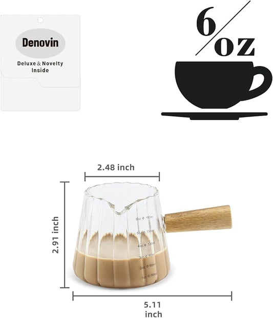 Glass Measuring Cup, 6oz Creamer Pitcher - Image 2