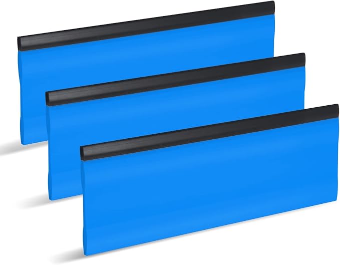 FOSHIO 6 Inch Rubber Squeegee for Kitchens, Shower and Car Windows, Film by FOSHIO