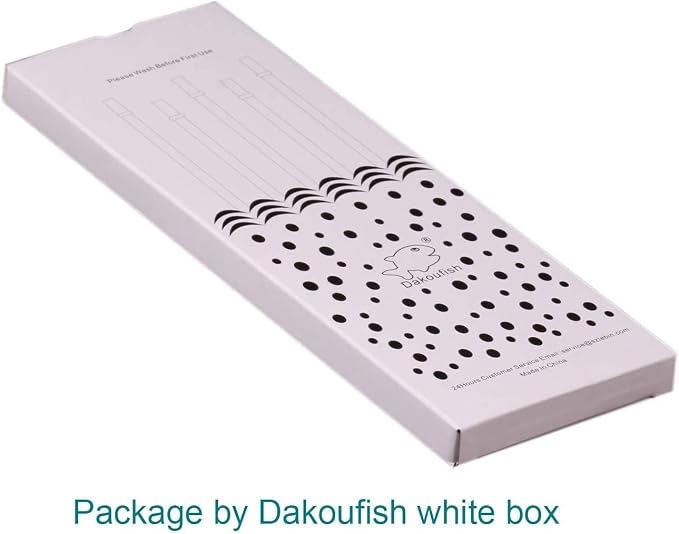 DAKOUFISH 13 Inch Long Black Reusable Plastic Replacement Drinking Straws - Image 7