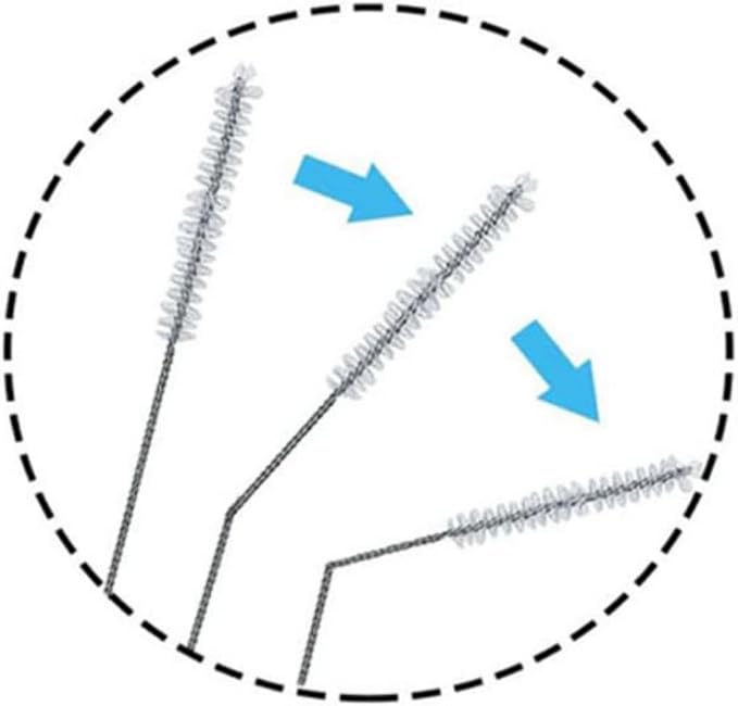 4 Pack Straw Cleaner Brush, Reusable Metal Handles Straw Cleaner Brush Extra - Image 3