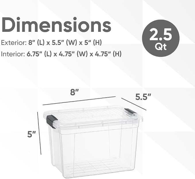 Superio Clear Storage Bins - Image 3