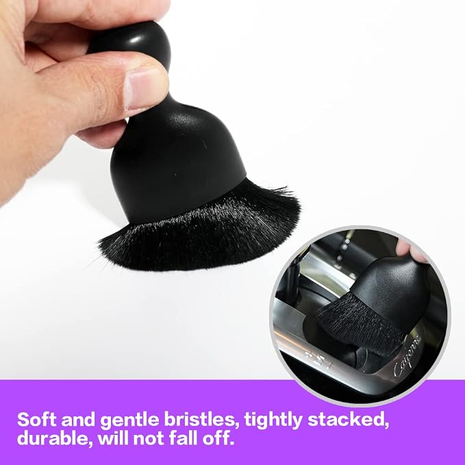 Car Interior Detailing Brush, Soft Bristle Cleaning Brush Car Detailing Brush - Image 5