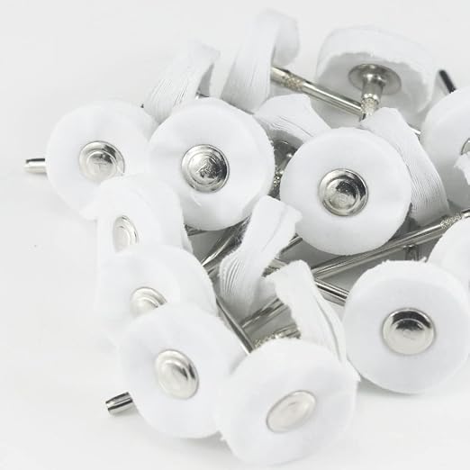 Luo ke 20 Pcs Little Buffing Wheel, 1/8 Inch Cloth Polishing Wheel - Image 3