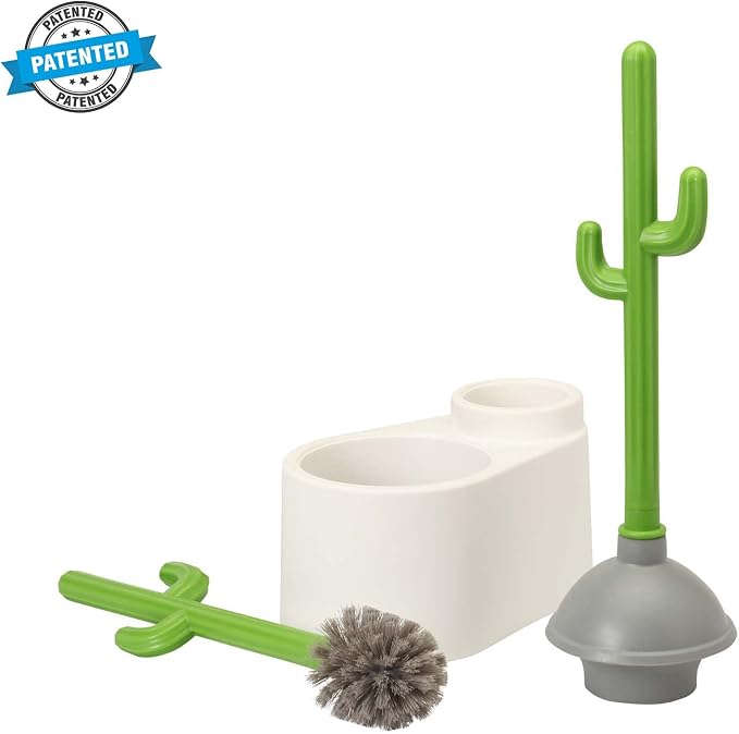 Cactus Toilet Plunger and Brush Set - Image 2