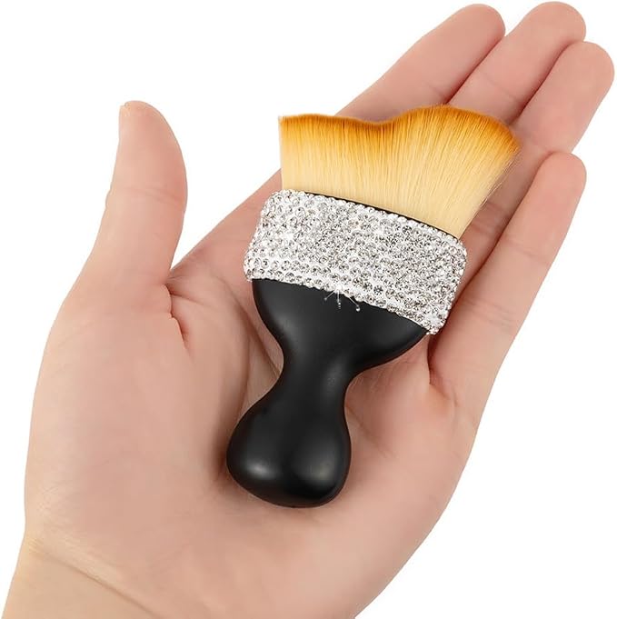 Bling Car Interior Dust Brush, Glitter Diamond Crystal Soft Bristles Dusting - Image 4