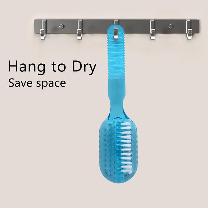 Handle Grip Fingernail Brush Two Sided Nail Brush Foot Scrub Brush Soft Stiff - Image 7
