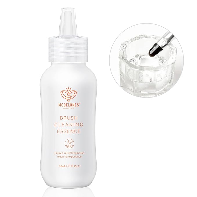 Modelones Nail Art Brush Cleaner & Restorer 80ml/2.71 Fl.Oz by MODELONES