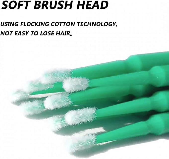 100 Pack Phone Charge Port Cleaning Tool kit, Bendable Mini Soft Round Brushes - Image 2