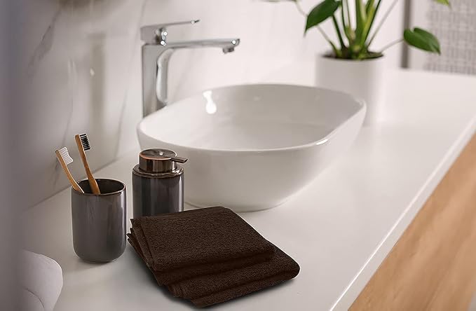 Softolle 100% Cotton Washcloths 24 Pack Soft, Highly Absorbent Washcloth - Image 4