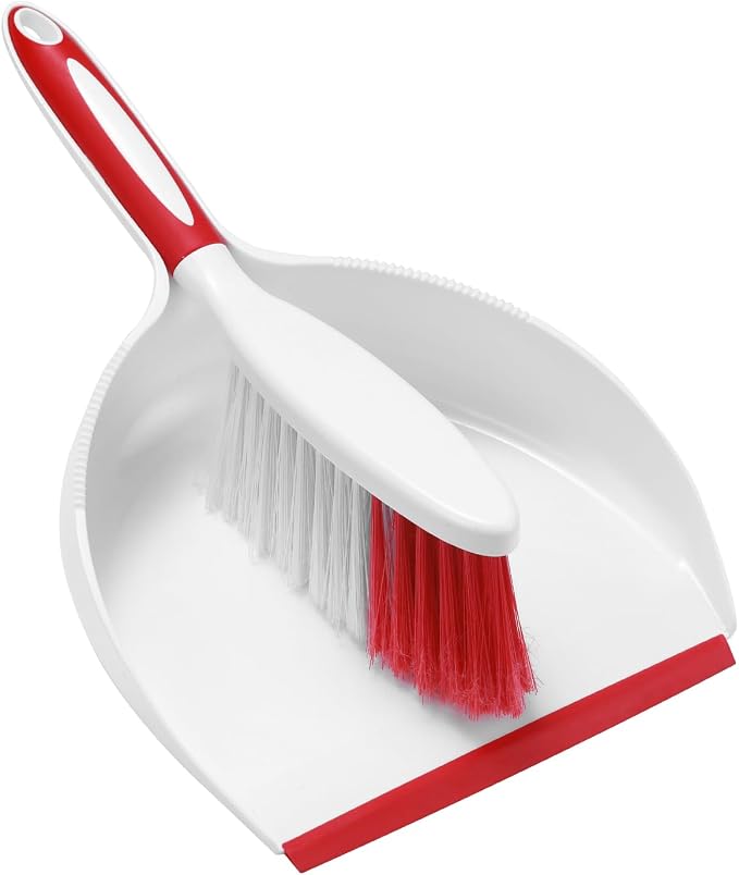 NACENA Dust Pan and Brush Set, Large Hand Broom and Dustpan Set Large Brush and by NACENA