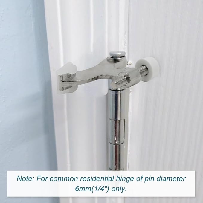 24 Pack Hinge Pin Brushed Nickel Door Stopper, Adjustable Heavy Duty Hinge Pin - Image 2