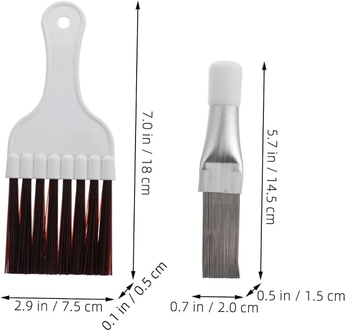 Cabilock 2sets Air Conditioner Cleaning Tool Fin Comb Radiator Brush - Image 2