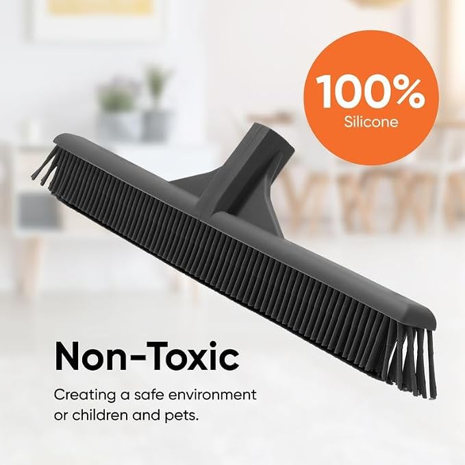 Superio Silicone Broom Head – Carpet Rake & Rubber Broom - Image 4