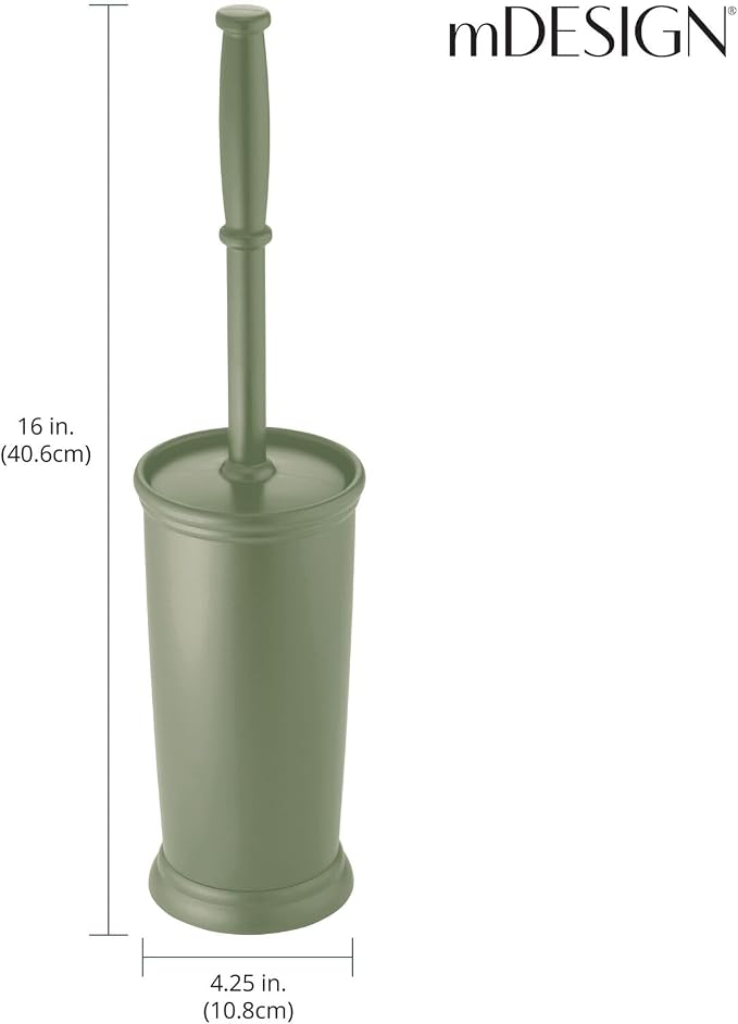 mDesign Toilet Bowl Brush and Holder - Image 3