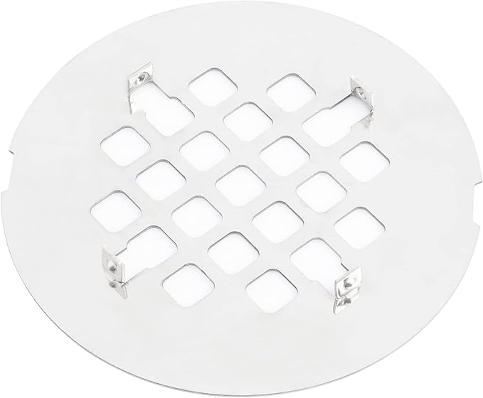Artiwell 4-1/4” OD Snap-in Shower Drain Cover, Round Shower Drain Strainer Grid - Image 2