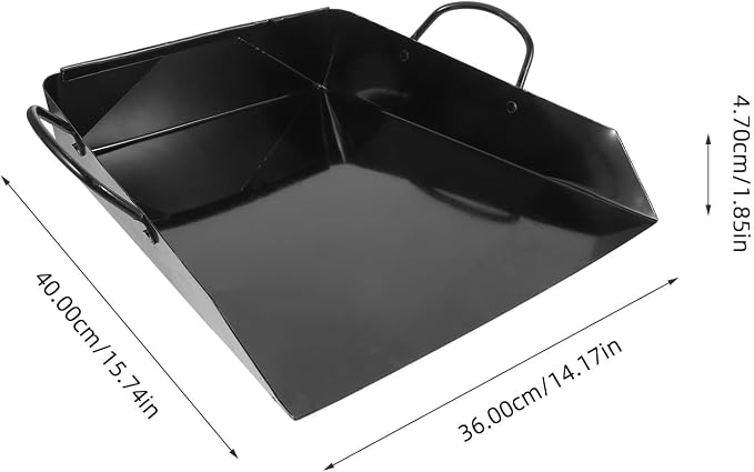 Healifty Handheld Dustpan with Handle Large Metal Dust Pan - Image 2