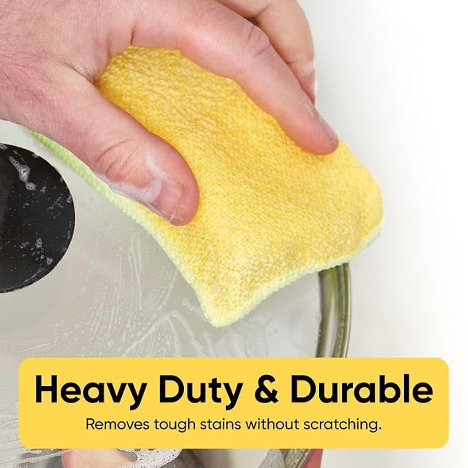 Miracle Microfiber scrubbing Sponges Non-Scratch Sponge Scrubber Heavy Duty - Image 6