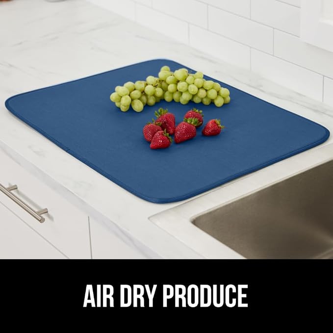 GORILLA GRIP Ultra Water Absorbent Microfiber Dish Drying Mat, Quick Dry Thick - Image 9