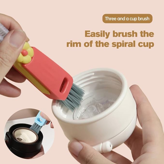 2025 New 3 in 1 Cup Lid Cleaning Brush, Crevice Cleaning Brush - Image 3