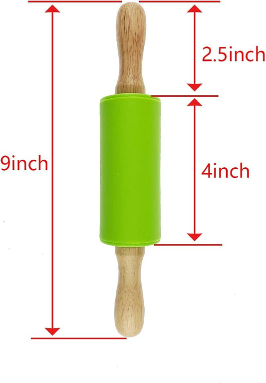 8 Pack Small Rolling Pin for Kids, Kids Rolling Pin for Home Kitchen - Image 2