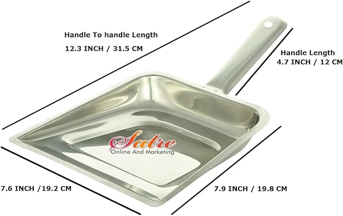 Stainless Steel Dust Pan Set 2, Cleaning Product - Image 2