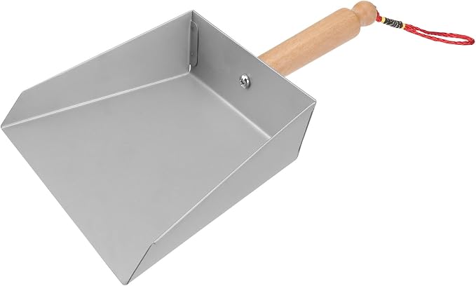 Hemoton Mini Stainless Steel Dustpan 8.66X5.51 Inch Small Metal Dust Pan by HEMOTON