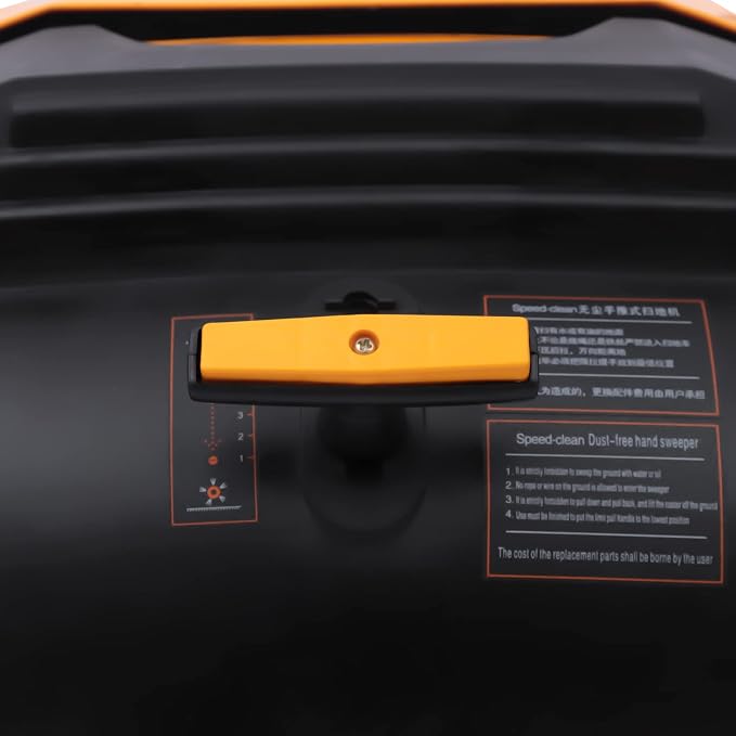 41" Hand Push Floor Sweeper Outdoor Manual Floor Sweeper, 5 Adjustable Gears - Image 4